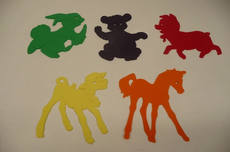 VTG WESTLAND Plastics California Farm animals Decoration childs Cake Toppers