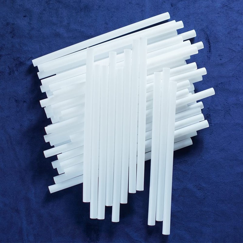 48 PCS Plastic White Cake Dowel Rods 9.5 Inch Length 0.4 Inch Diameter gallery