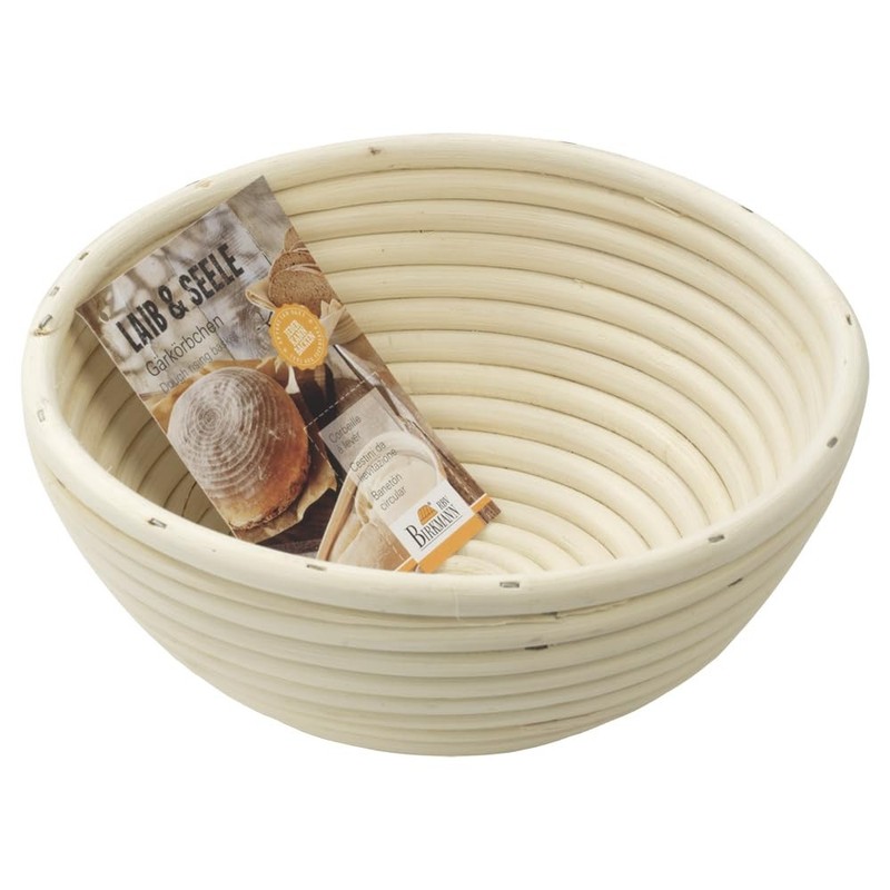 RBV Birkmann Gärkörbchen, rund, Ø 18 cm, Peddigrohr, Backform, Brot, Brotteig, k