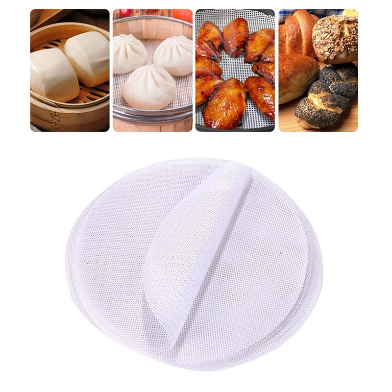 10 Pcs Non Stick Cooking Mat Steamer Mesh Pad Steaming for Dumpling gallery