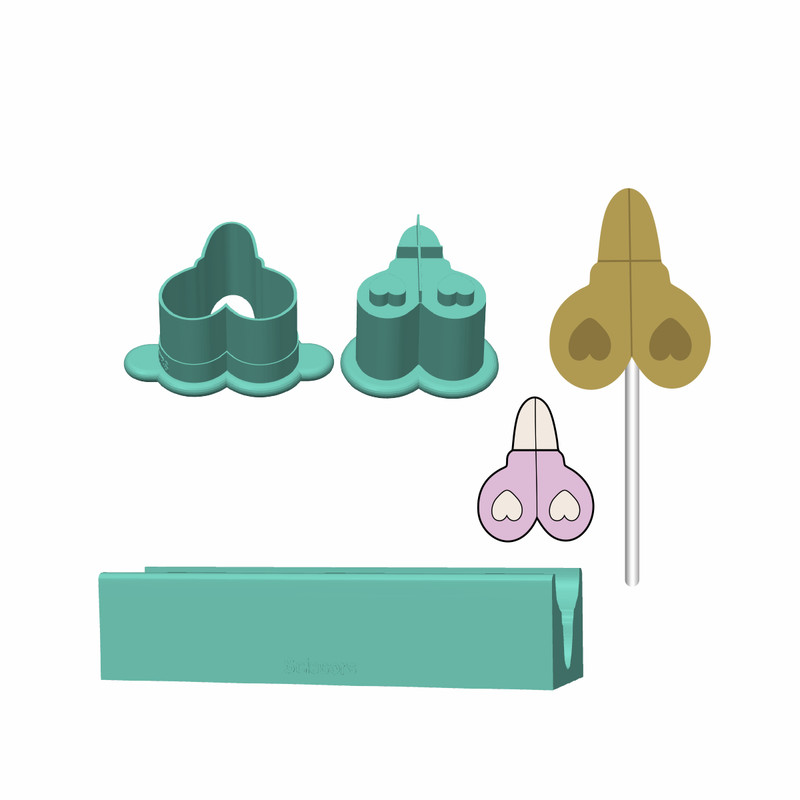 Scissors Cake Pop Mold |Deluxe Cutter, Popper, and Tray Option
