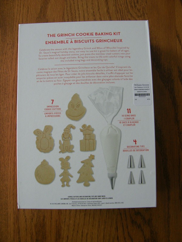 Williams Sonoma Grinch Christmas Cookie Cutter Set- Cindy Lou Who, Max, Tree-New gallery