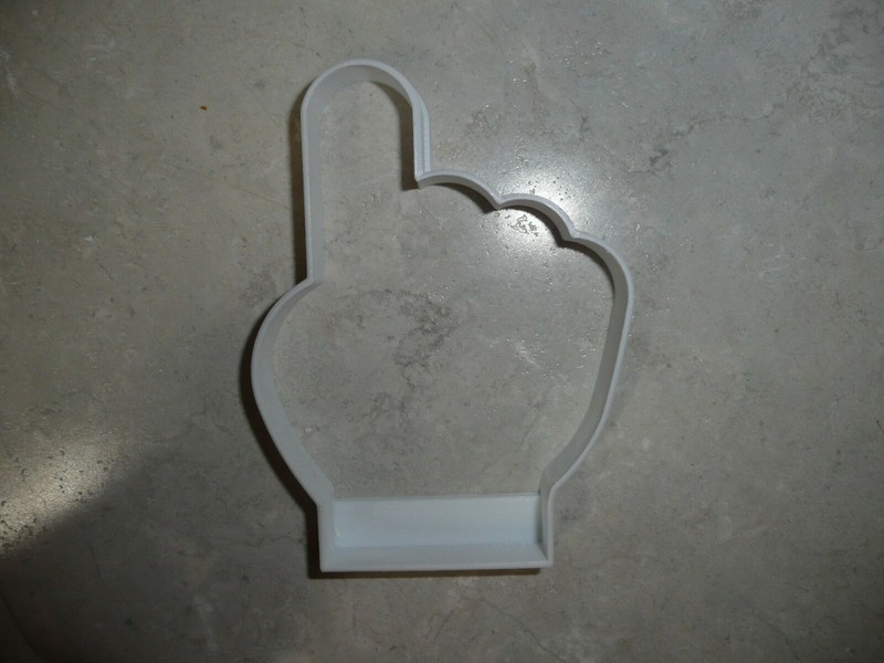 FOAM HAND FINGER NUMBER 1 ONE TEAM SUPPORT SPORTS COOKIE CUTTER USA PR2861 gallery