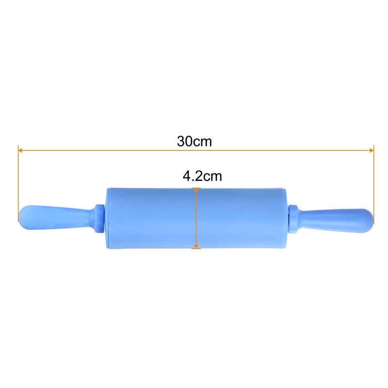Silicone Pastry Roller 12" Non-stick Small Blue Roller gallery