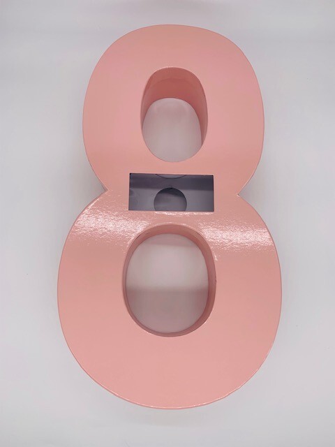 Cupcake Number Box (8) – Color: Pink