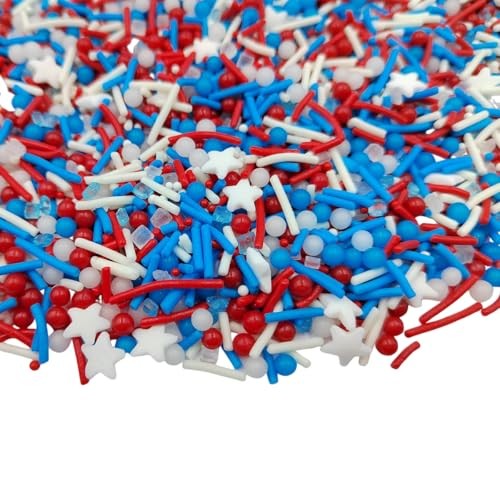 Star Sprinkles Red White and Blue Cookie Sprinkle July 4th Patriotic Sprinkles gallery