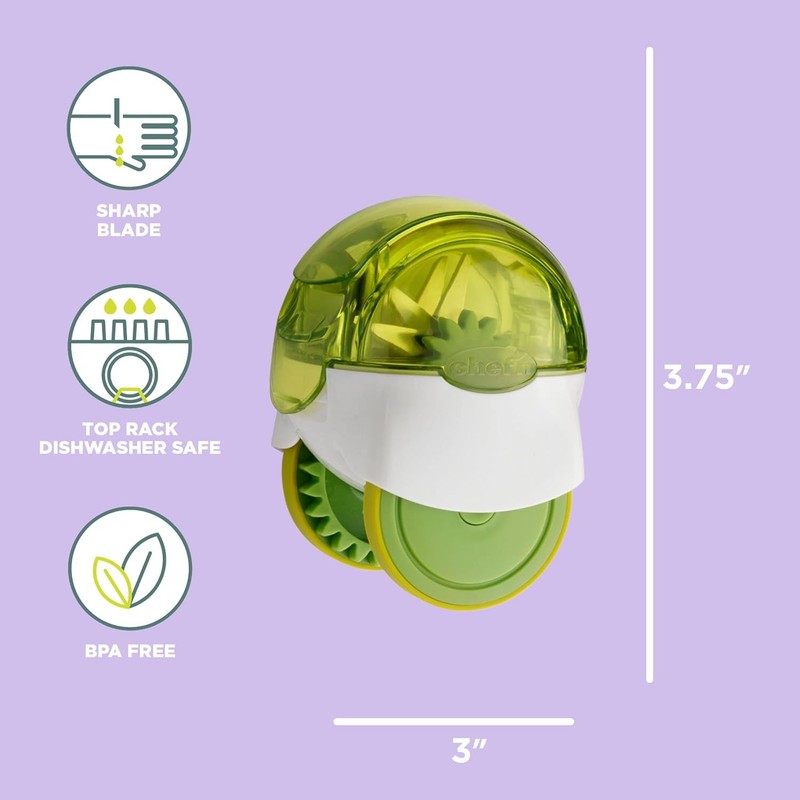 Chef'n 102-663-011 GarlicZoom Garlic Chopper, XL, Green Extra Large, gallery