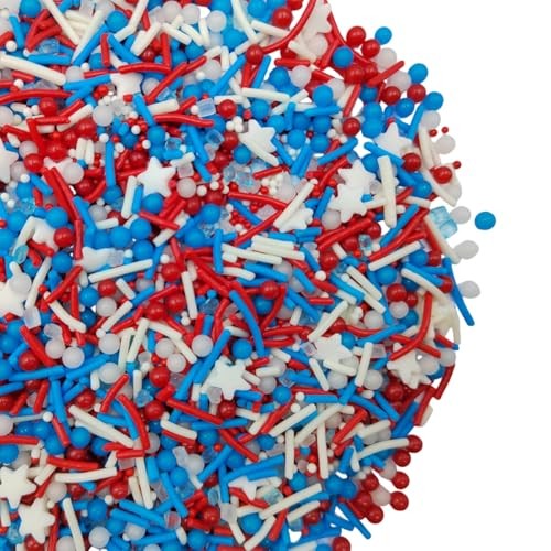 Star Sprinkles Red White and Blue Cookie Sprinkle July 4th Patriotic Sprinkles gallery