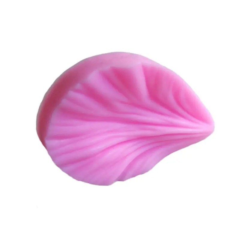 Leaf Texture Shape Flower Design Silicone Mold Cake Fondant Sugarcraft Mould gallery