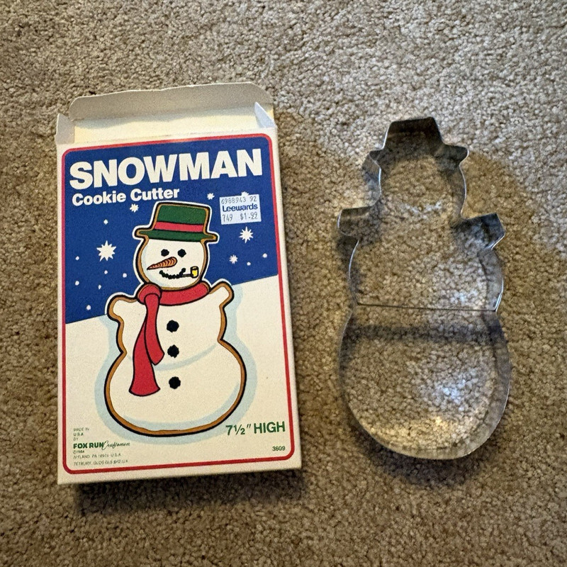Fox Run Craftsmen Snowman Cookie Cutter Collector Series Large 3609