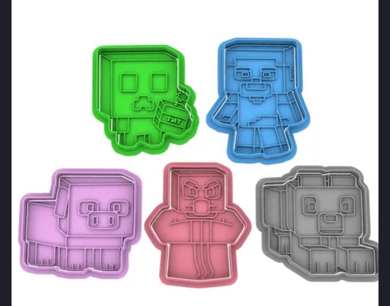 MINECRAFT COOKIE CUTTER Set
