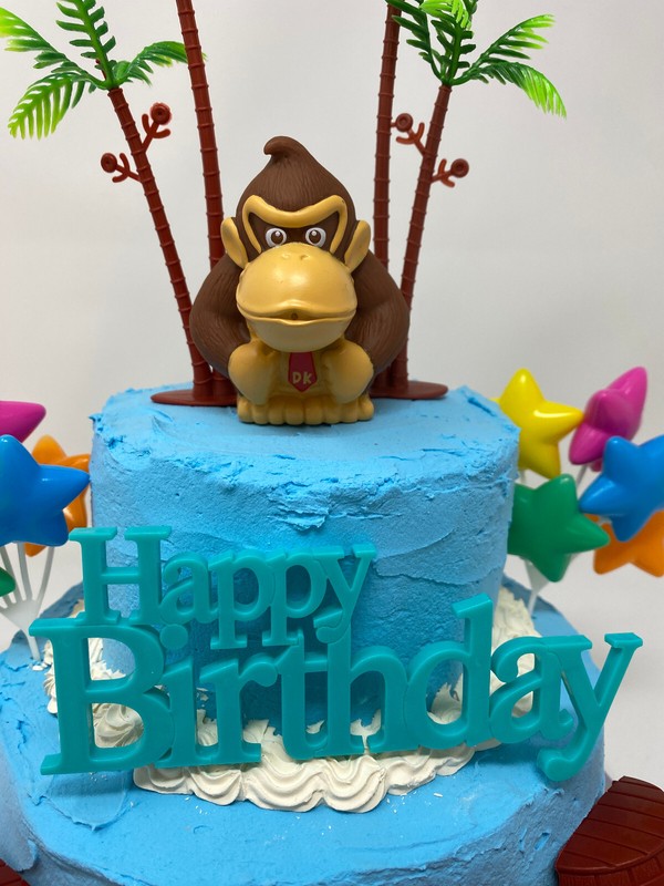 Super Mario Brothers Donkey Kong Birthday Cake Topper Set Brand New gallery