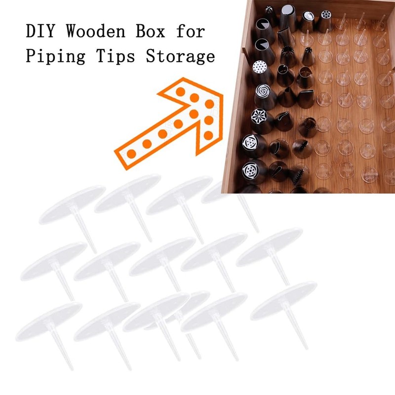 kowanii Cake Decorating Tips Storage Box DIY Cake Flower Nails for Icing Pipi... gallery