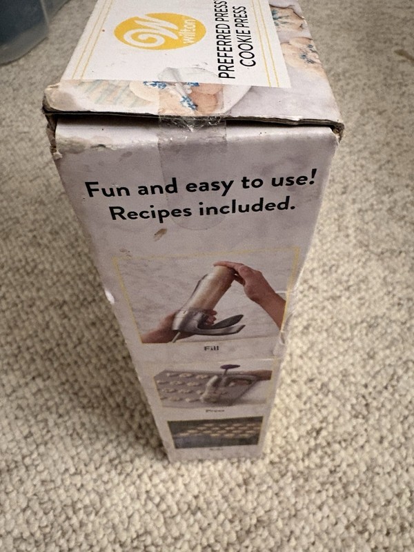 Wilton Preferred Press Cookie Press- 15 Stainless Steel Discs Box Damage New gallery
