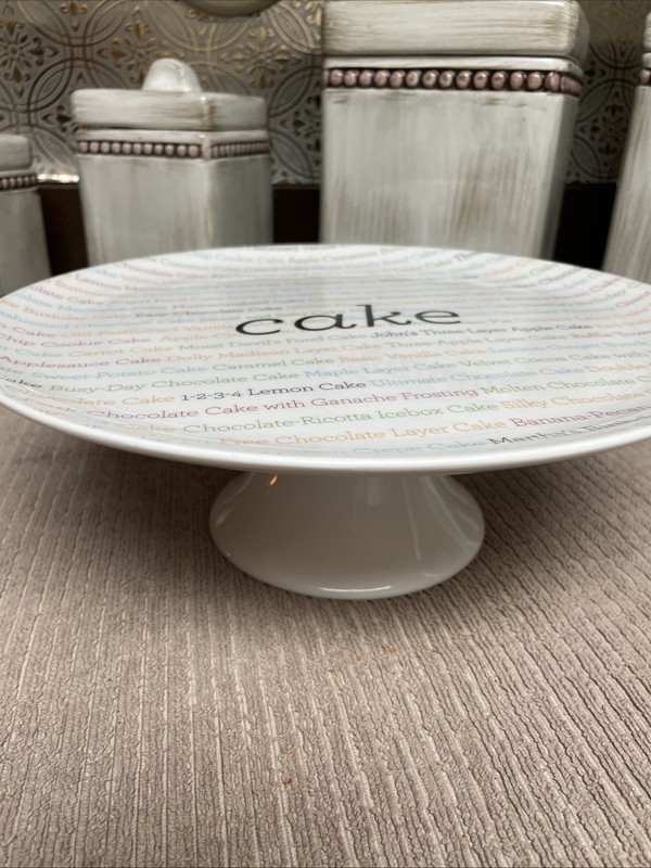 Martha Stewart Dish of the Day Pedestal Cake Stand Footed Plate gallery