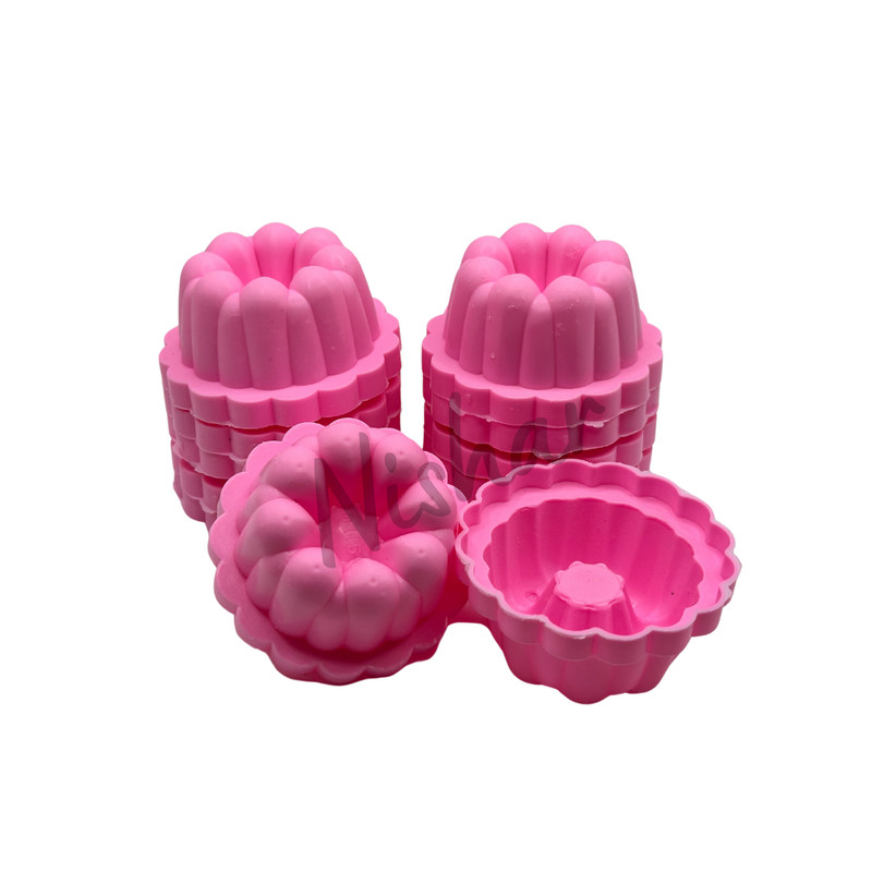 Puto Molds Pichi pichi Kutsinta Cups Dessert 12 PIECES 7cm diameter Pink Color gallery