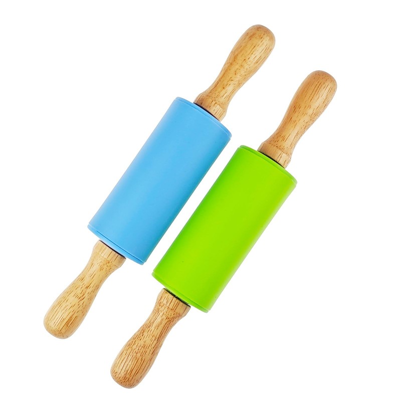 4 Pack Small Rolling Pin for Kids, Kids Rolling Pin for Home Kitchen (9 Inch) gallery