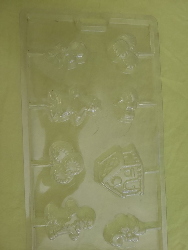 Candy Or Fondant Molds Lot Of 11 Christmas Themed Molds. Used gallery