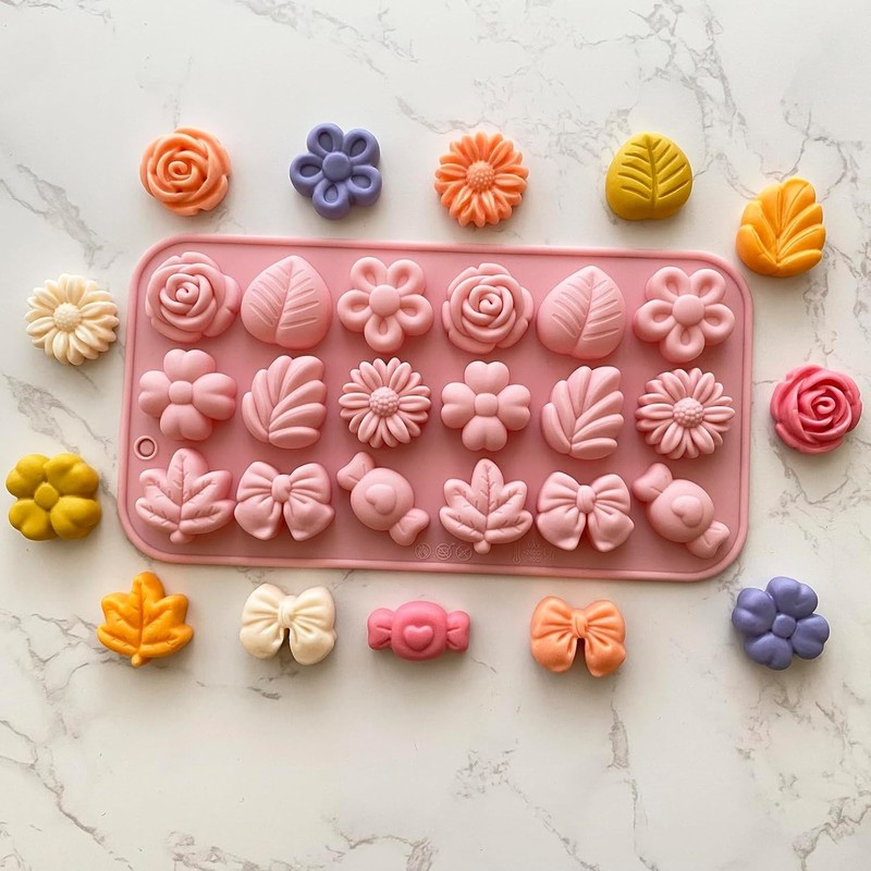 Daisy Chocolate Molds set Daisy Flower Silicone Candy Tray 2 PCS gallery