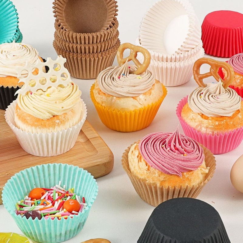 200-Count Standard Pink Cupcake Liners Greaseproof Muffin Baking Cups gallery