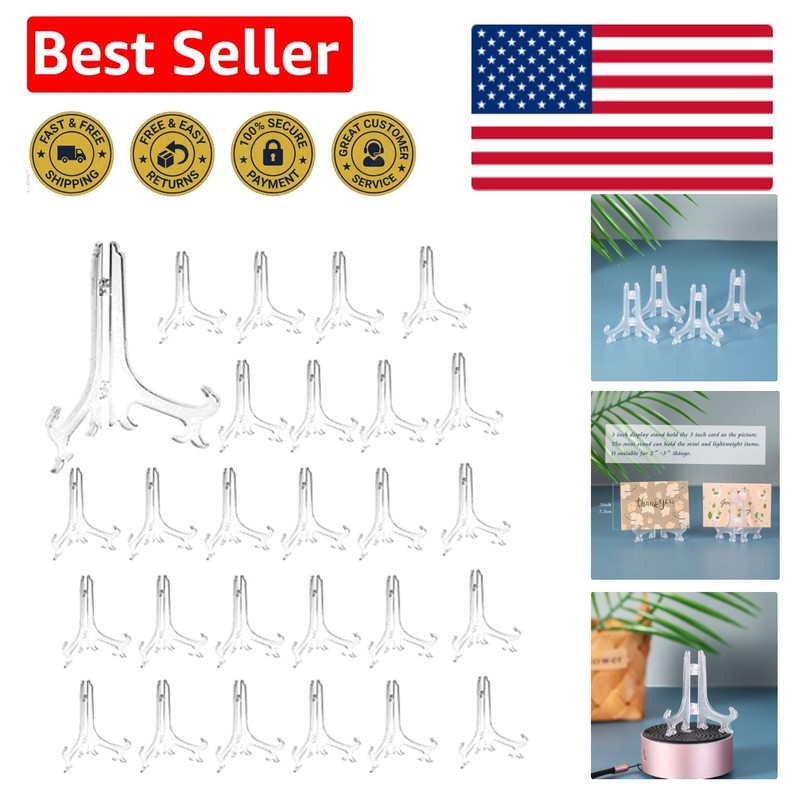 Elegant 3″ Clear Cookie Holders – Space-Saving Display Stands for Events