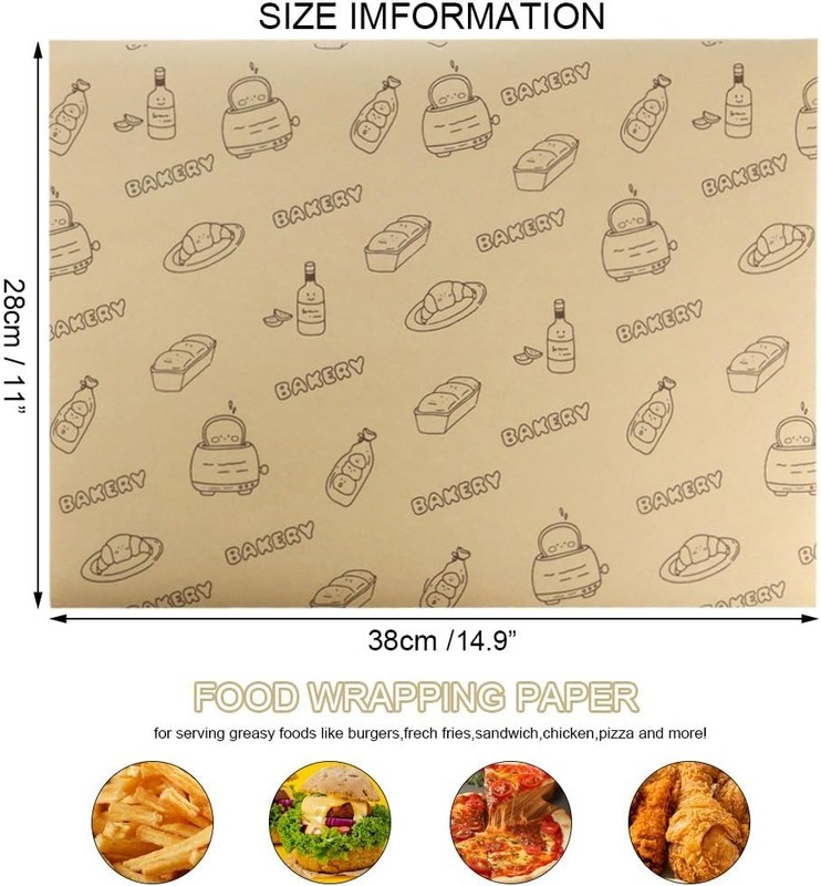 50 Pcs Sandwich Wrapping Paper Deli Wraps, Waterproof Oil-proof Picnic gallery