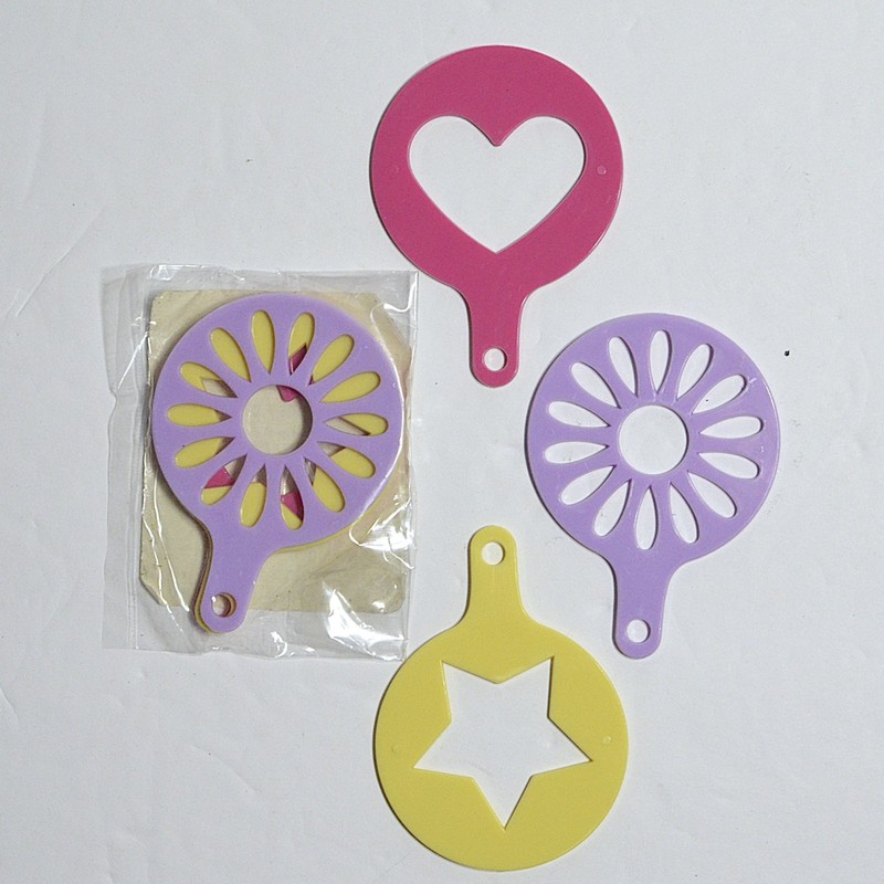 Michaels Baking Stencils 3ct Coffee Cake Baking Milk Cappuccino Decorating