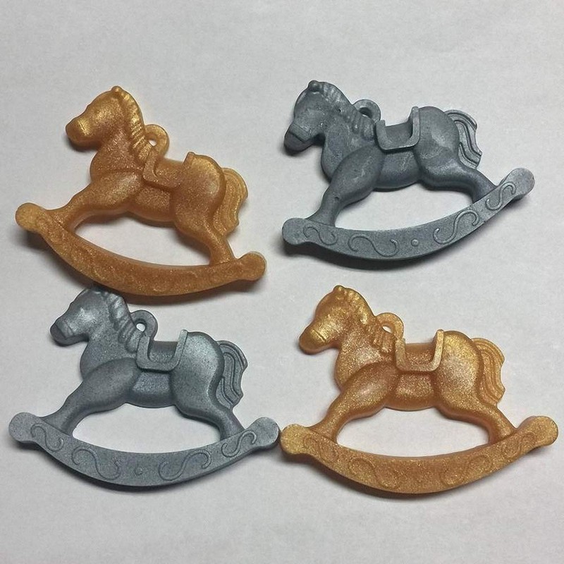 Rocking Horse Cake Fondant Mold, Wooden Horse Ride on Silicone Chocolate Cand... gallery