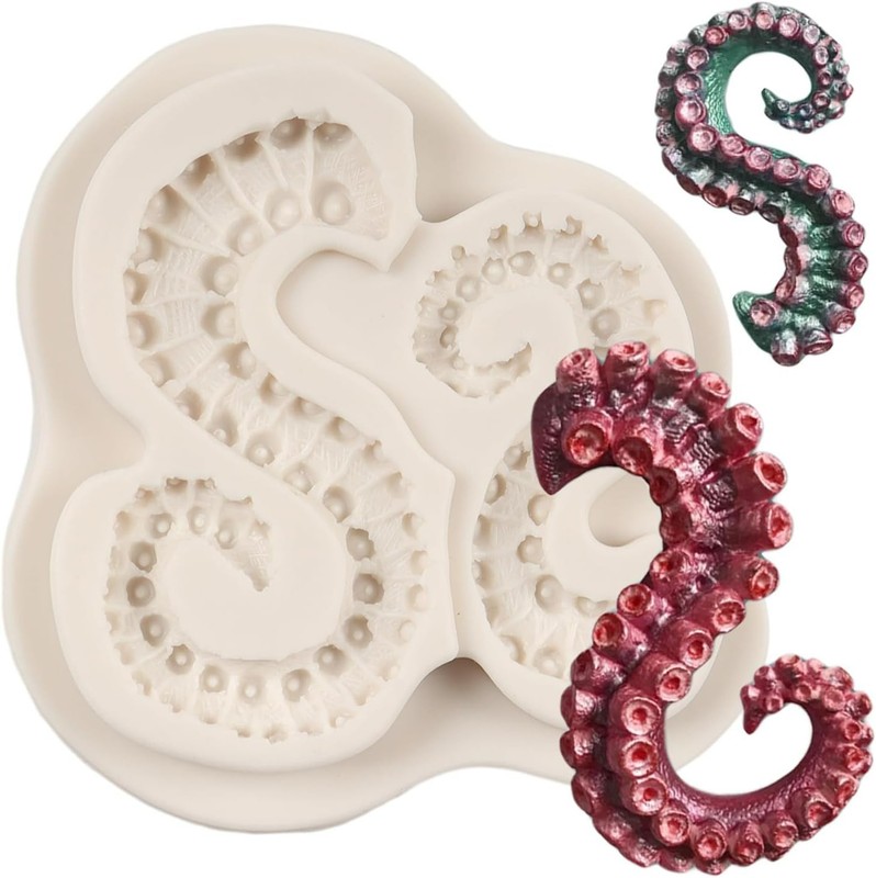 Tentacles Octopus Silicone Mold Octopus Fondant Mold For Cake Decoration Cupc... gallery