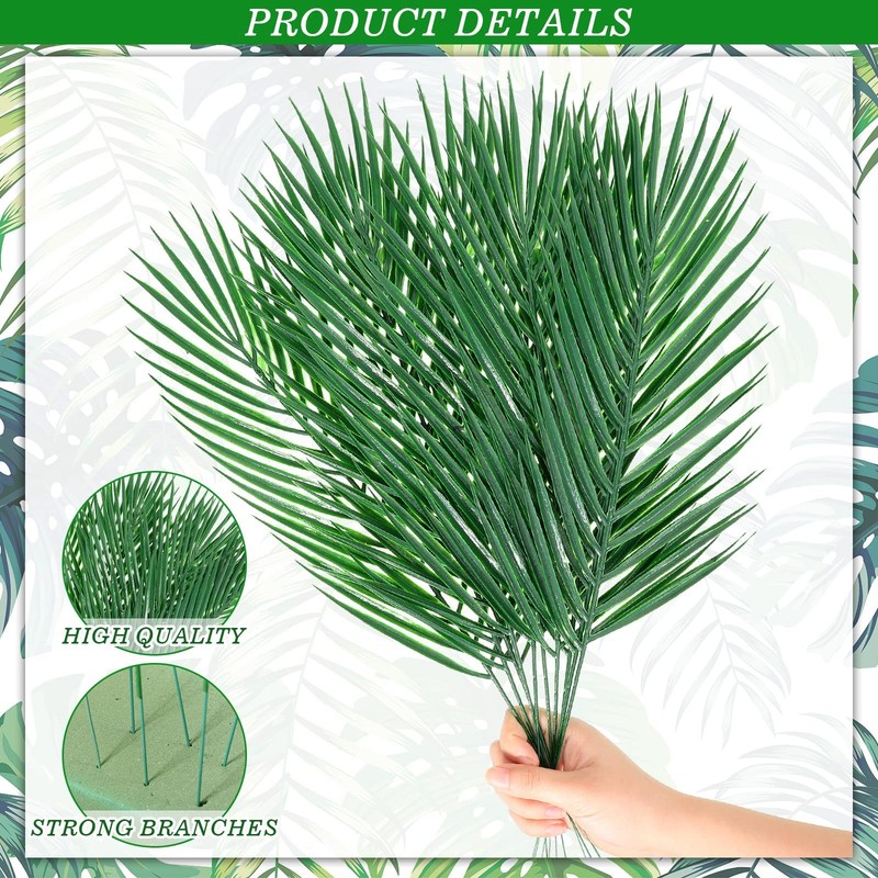 Jexine 150 Pcs Easter Palm Leaves For Palm Sunday Artificial Fake Branches Tree gallery