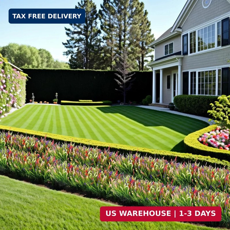 Ammyoo Artificial Faux Plants Flowers for Outdoor Decorations, Fake Monkey Grass gallery