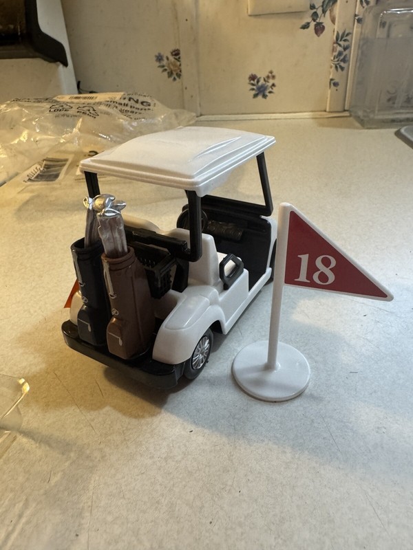 Golf Cart - Plastic Cake Topper gallery