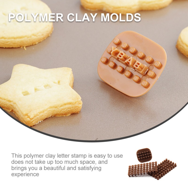 3pcs Polymer Clay Letter Stamps Mini Alphabet Number Letter Stamps Printing Mold gallery