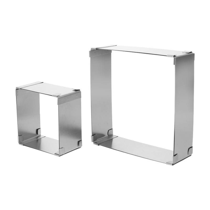 2 PCS Birthday Mold Baking Pastry Adjustable Square gallery