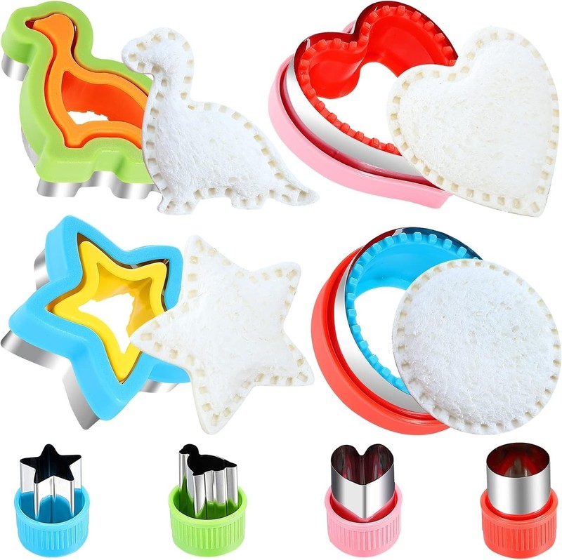 Sandwich Cutter & Sealer Bread Decruster Maker Fruit Vegetable Cookie Cutters