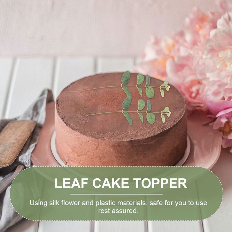 20 Pcs Birthday Cake Toppers Decorations Edible Leaves for Decorating gallery