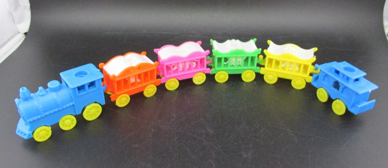 Vintage Circus Train Birthday Candle Holder Cake Topper Hong Kong Original Box gallery