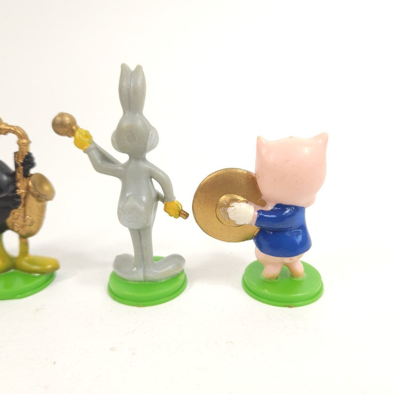 Vtg Wilton Looney Tunes Band Set Cake Toppers Figures Hong Kong Bugs Daffy Porky gallery