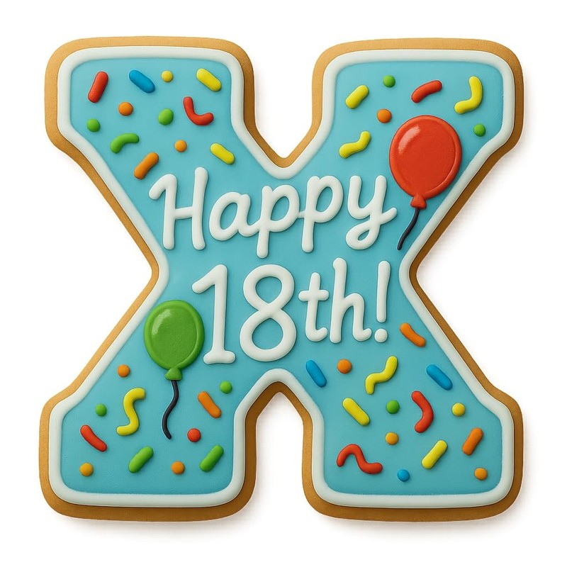 3 inches Varsity Letters Cookie Cutter for Baking & Fondant Clay Gifts - X gallery
