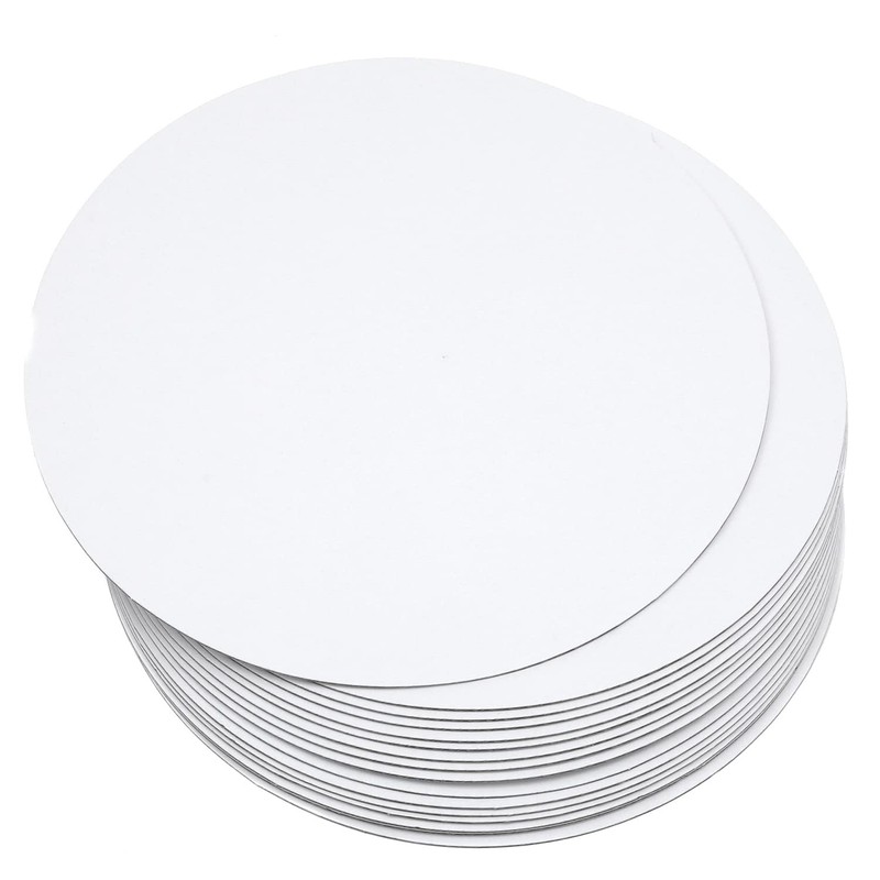 7 Inch White Cake Boards Round 40-Packs Circles Rounds Base Food-Grade Cardbo