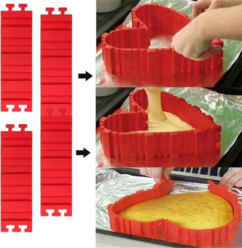 Jucoan 16 Pack Silicone Cake Mold Magic Bake Snake, Silicone Cake Shapers for DI gallery