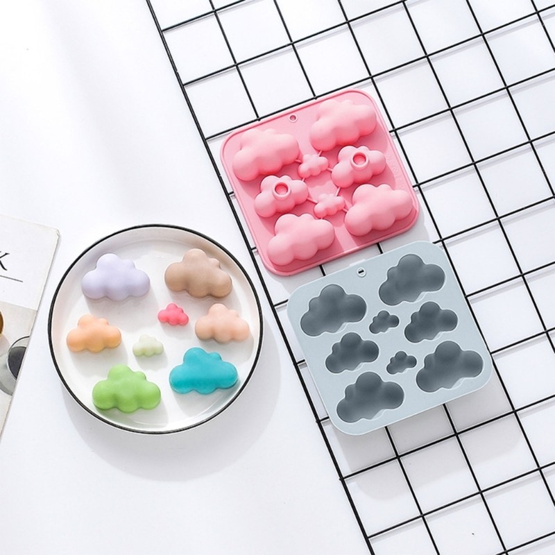 Clouds Shaped Silicone Flexible Grade Mould Clay Resin Ceramics Candy gallery
