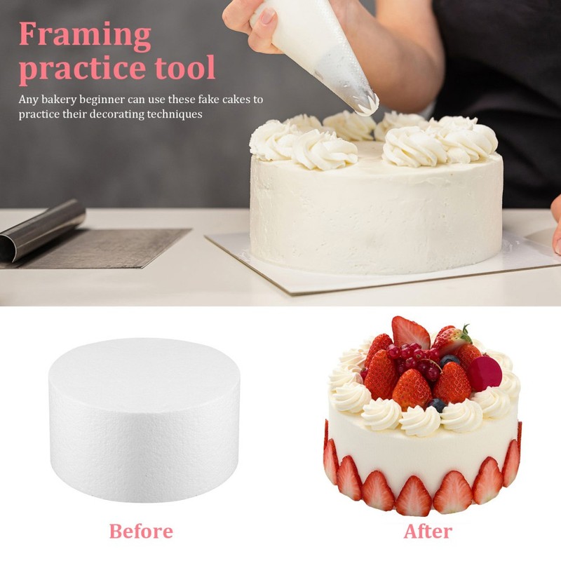 3 Pcs Wedding Cake Model Dummy for Practicing Decorating Artificial Prop gallery