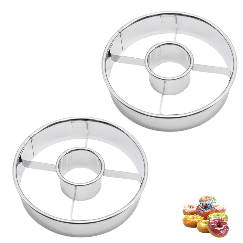 Cortador de acero, 3,86 pulgadas, cortadores de donas de acero inoxidable
