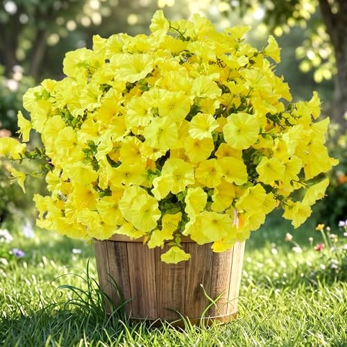 Artificial Flowers for Outdoors Bundles Fake Plants for Outside 12 Yellow gallery