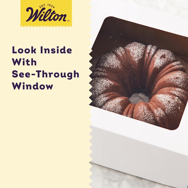 Reusable 12-Inch Cake Boxes with Window - Secure Storage for Baked Goods gallery
