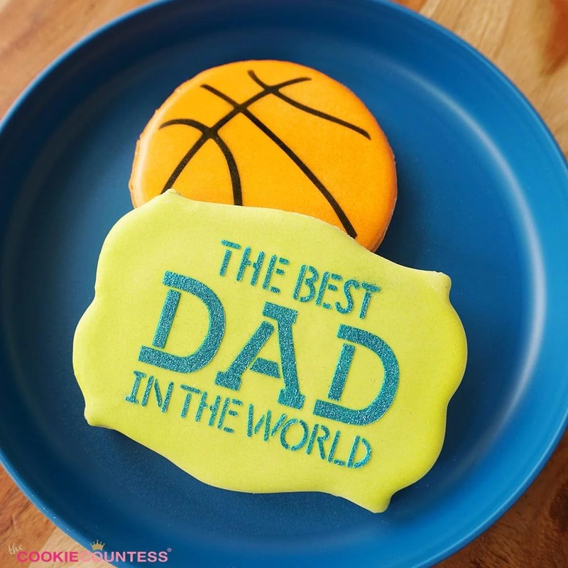 The Cookie Countess Basketball 2 Sizes Stencil For Sports Theme Cookies gallery