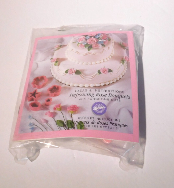 Wilton Gum Paste Cutters - lot of 2 sets Orchid Bouchet, Rose Bouquet gallery