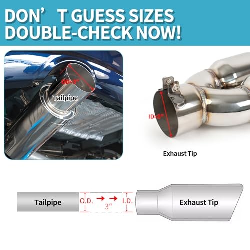 3" Dual Exhaust Tip - 3" Inlet 3.5" Outlet 9.5" Overall Length 3*3.5*9.5 gallery