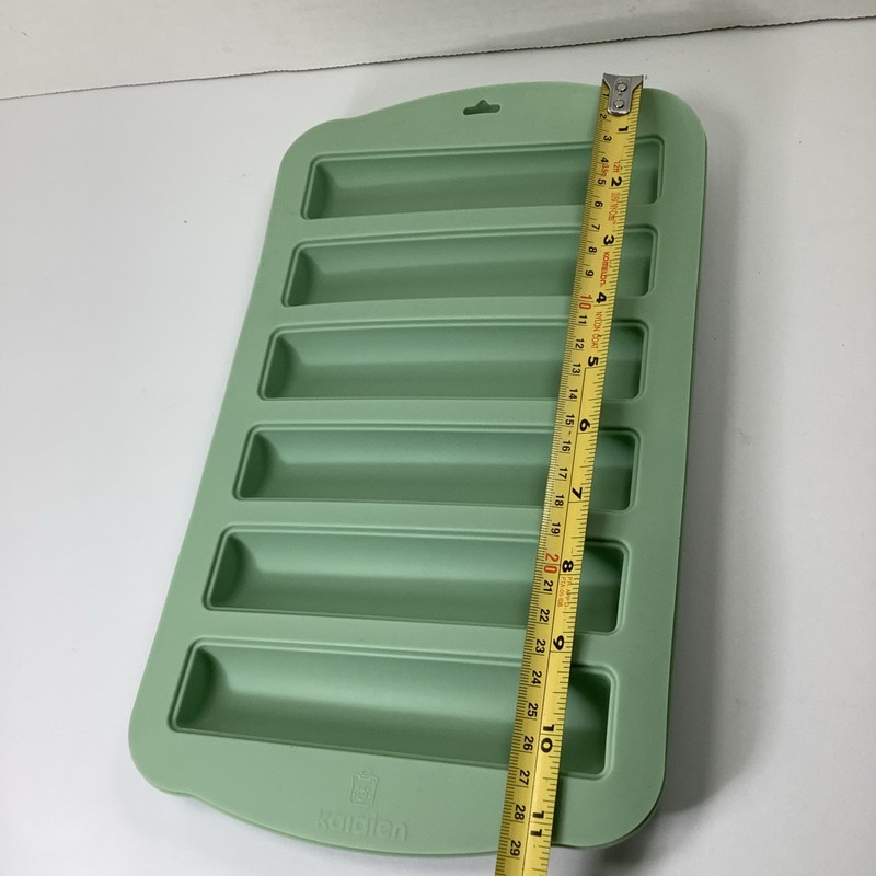 Kalaien Chocolate 6 Bar Mold Silicone Lot Of 2 Forms Green gallery